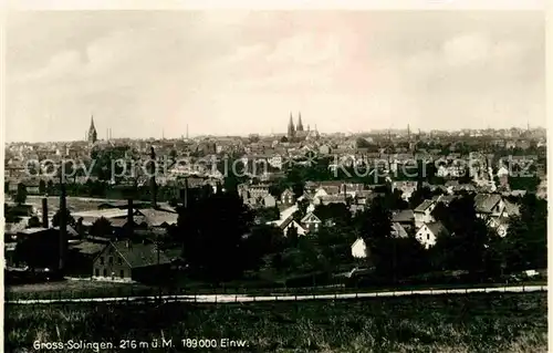 AK / Ansichtskarte Solingen Teilansicht  Kat. Solingen