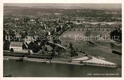 AK / Ansichtskarte Koblenz Rhein Deutsches Eck Kat. Koblenz