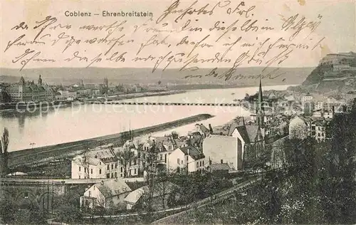 AK / Ansichtskarte Ehrenbreitstein Teilansicht  Kat. Koblenz