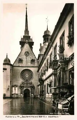 AK / Ansichtskarte Koblenz Rhein Jesuitenkirche Stadthaus Kat. Koblenz