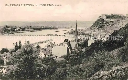 AK / Ansichtskarte Ehrenbreitstein Panorama  Kat. Koblenz