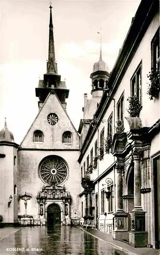 AK / Ansichtskarte Koblenz Rhein Jesuitenkirche Stadthaus Kat. Koblenz