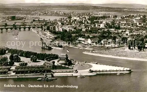 AK / Ansichtskarte Koblenz Rhein Deitsches Eck Kat. Koblenz