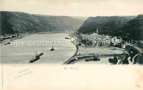 AK / Ansichtskarte St Goar Panorama  Kat. Sankt Goar