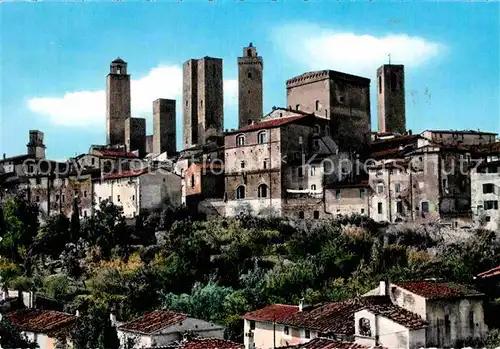 AK / Ansichtskarte San Gimignano Altstadt Stadt der Tuerme