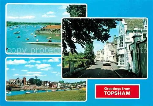 AK / Ansichtskarte Topsham Exeter River Exe Quayside Dutch Houses Kat. Exeter