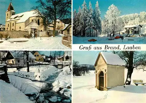 AK / Ansichtskarte Brand Laaben Ortsansicht mit Kirche Winterpanorama Kat. Brand Laaben