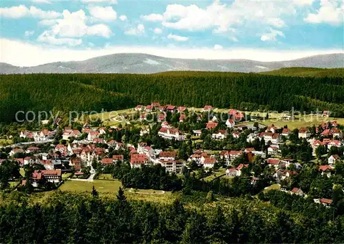 AK / Ansichtskarte Hahnenklee Bockswiese Harz Panorama Blick vom Bocksberg Kurort Wintersportplatz Kat. Goslar