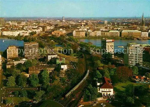 AK / Ansichtskarte Hamburg Panorama Blick vom Plaza auf die City Kat. Hamburg