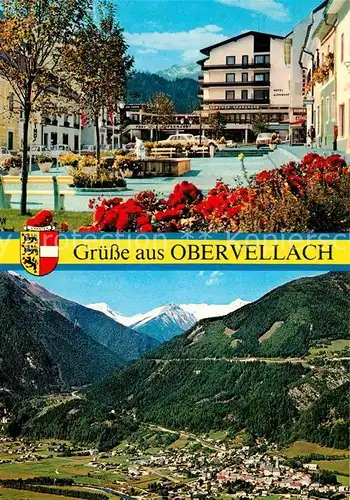 AK / Ansichtskarte Obervellach Kaernten Marktplatz Panorama Luftkurort Alpen Kat. Obervellach