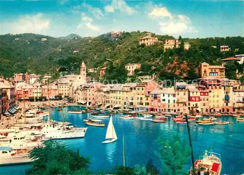AK / Ansichtskarte Portofino Liguria Panorama Hafen Kat. Portofino