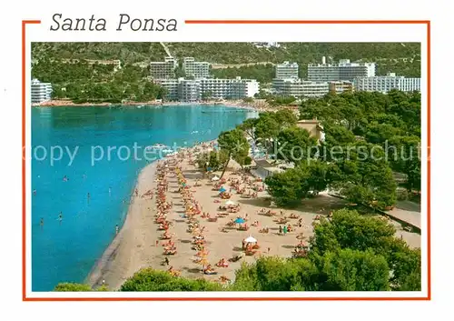 AK / Ansichtskarte Santa Ponsa Mallorca Islas Baleares Strand Hotelanlagen Kat. Calvia