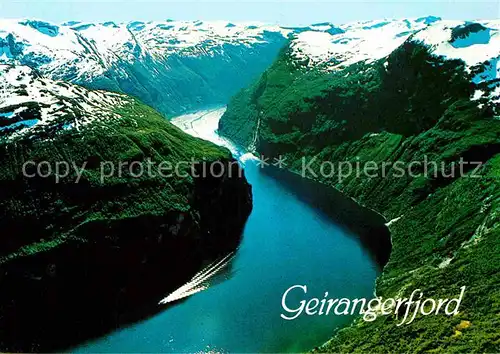 AK / Ansichtskarte Geiranger Panorama Fjord Kat. Norwegen