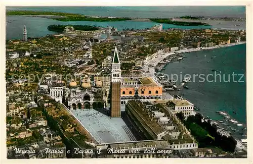 AK / Ansichtskarte Venezia Venedig Piazza Bacino S. Marco Fliegeraufnahme Kat. 