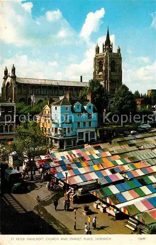 AK / Ansichtskarte Norwich UK St. Peter Mancroft Church Market Place  Kat. Norwich