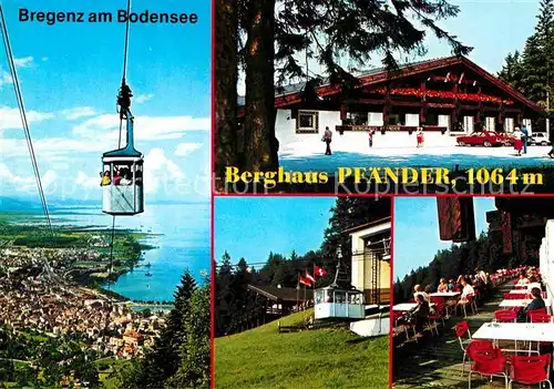 AK / Ansichtskarte Bregenz Bodensee Luftseilbahn Berghaus Pfaender 