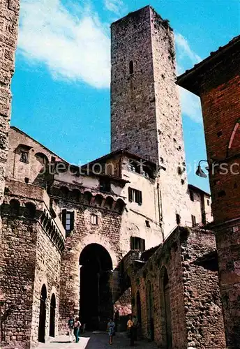 AK / Ansichtskarte San Gimignano Arco dei Becci e Torri Cugnanesi