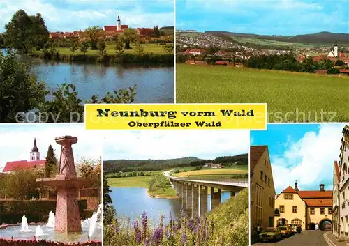 AK / Ansichtskarte Neunburg Wald mit Brueckenpartie  Kat. Neunburg vorm Wald