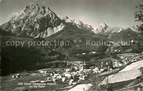 AK / Ansichtskarte Schuls Tarasp Vulpera mit Piz Pisoc Kat. Tarasp