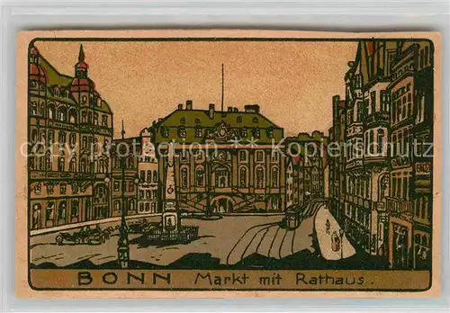AK / Ansichtskarte Bonn Rhein Markt Rathaus Kat. Bonn