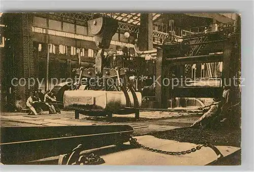 AK / Ansichtskarte Essen Ruhr Krupp Fabrik Panzerplatten Walzwerk Kat. Essen