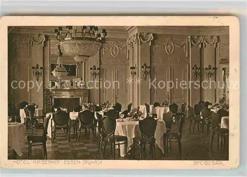 AK / Ansichtskarte Essen Ruhr Hotel Kaiserhof Speisesaal Kat. Essen