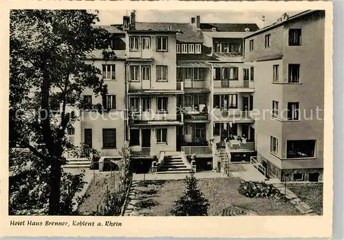 AK / Ansichtskarte Koblenz Rhein Hotel Haus Brenner Kat. Koblenz