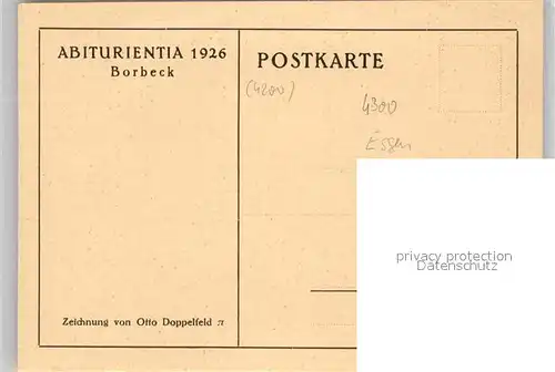 AK / Ansichtskarte Borbeck Essen Abiturientia 1926 Kat. Essen