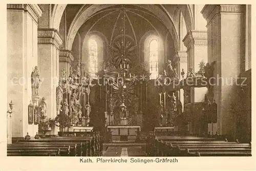 AK / Ansichtskarte Graefrath Inneres Katholische Pfarrkirche Kat. Solingen