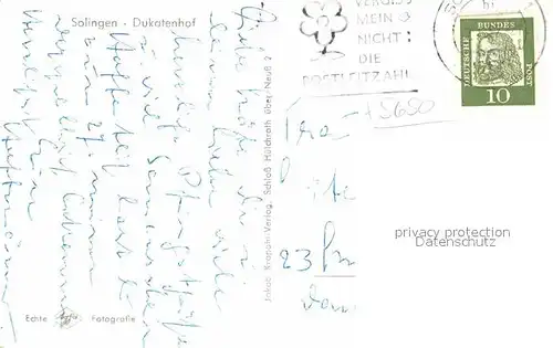 AK / Ansichtskarte Solingen Dukatenhof Kat. Solingen