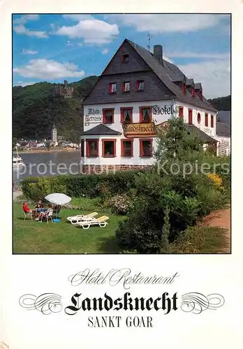 AK / Ansichtskarte St Goar Rhein Hotel Landsknecht Kat. Sankt Goar