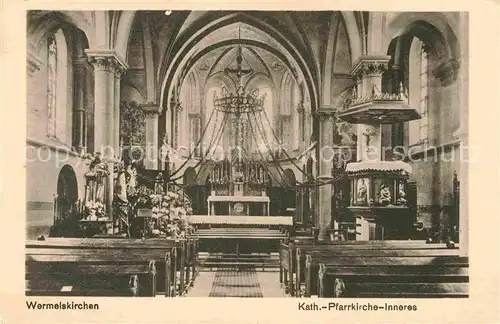 AK / Ansichtskarte Wermelskirchen Katholische Pfarrkirche innen Kat. Wermelskirchen