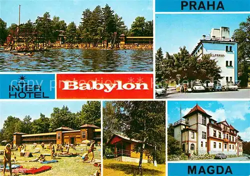 AK / Ansichtskarte Babylon Babilon Interhotel Praha Magda Freibad Kat. Tschechische Republik