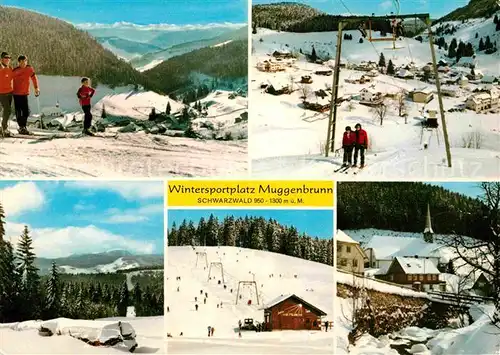 AK / Ansichtskarte Muggenbrunn Skigebiet Kat. Todtnau