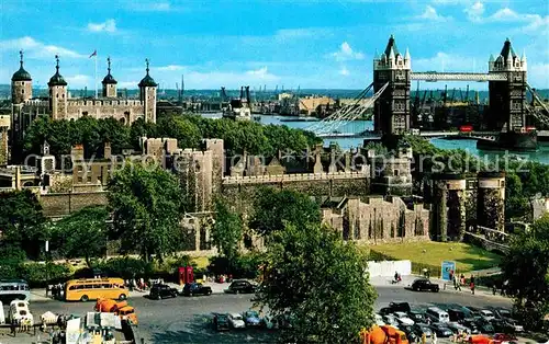 AK / Ansichtskarte London Tower and Tower Bridge Kat. City of London