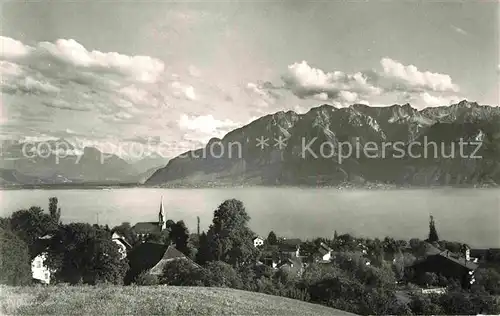 AK / Ansichtskarte Chexbres et les Alpes Kat. Chexbres