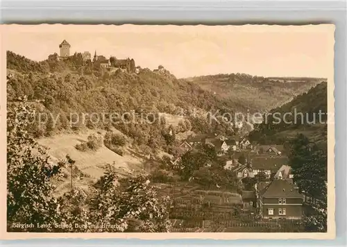 AK / Ansichtskarte Burg Wupper Schloss mit Unterburg Kat. Solingen