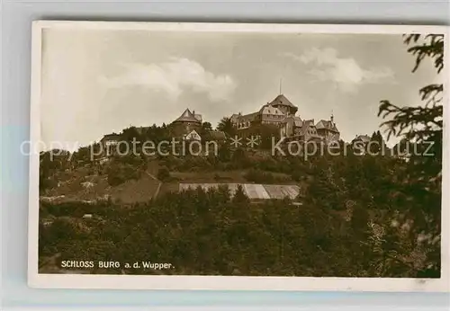 AK / Ansichtskarte Burg Wupper Schloss Kat. Solingen