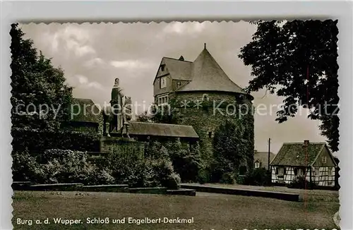 AK / Ansichtskarte Burg Wupper Schloss Engelbert Denkmal  Kat. Solingen