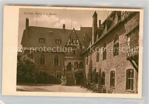 AK / Ansichtskarte Burg Wupper Schlosshof Kat. Solingen