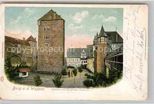 AK / Ansichtskarte Burg Wupper Schloss Bergfried Kat. Solingen