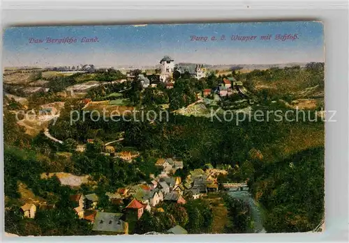 AK / Ansichtskarte Burg Wupper Panorama mit Schloss Kat. Solingen