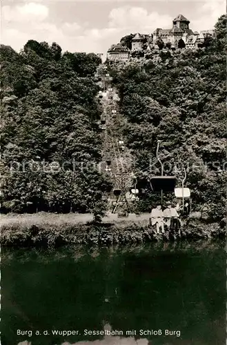 AK / Ansichtskarte Burg Wupper Sessellift Terrassen Restaurant Schoenen Aussicht Kat. Solingen