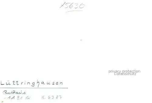 AK / Ansichtskarte Luettringhausen Rathaus Kat. Remscheid