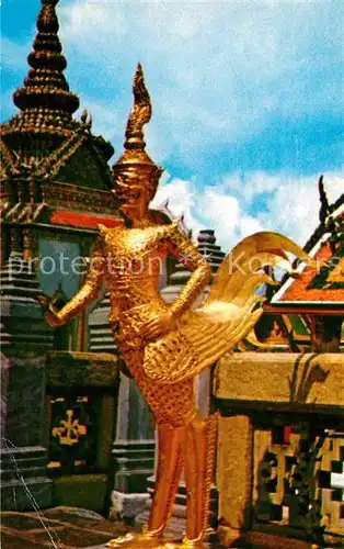 AK / Ansichtskarte Bangkok Scenery of giant face Kin Norn in Wat Pra Keo Temple Emerald Buddha Kat. Bangkok