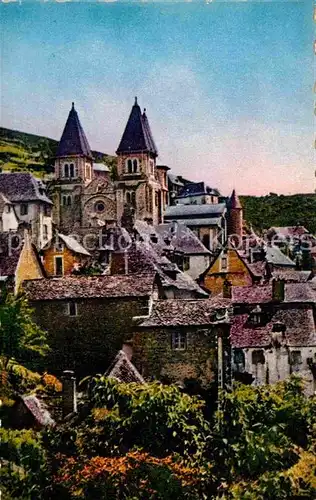 AK / Ansichtskarte Conques Aveyron Basilique romane Kat. Conques