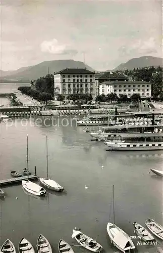 AK / Ansichtskarte Neuchatel NE Hafen Kat. Neuchatel