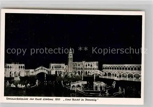 AK / Ansichtskarte Koblenz Rhein Sommerfestspiele Eine Nacht in Venedig Kat. Koblenz
