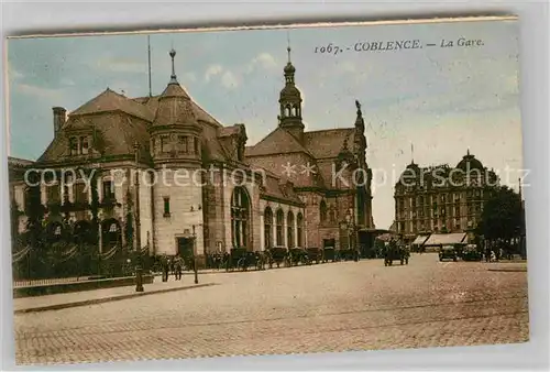 AK / Ansichtskarte Koblenz Rhein Bahnhof Kat. Koblenz