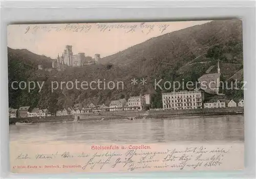 AK / Ansichtskarte Kapellen Stolzenfels Festung Kat. Koblenz